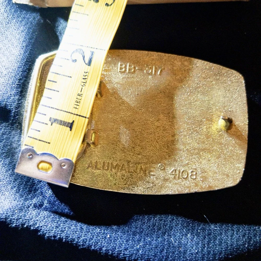 Vtg Coal Mining UMWA Belt‎ Buckle In Box Alumaline 4108 Union We Dig Coal